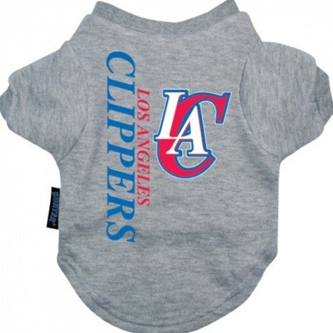 LOS ANGELES CLIPPERS DOG TEE SHIRT GREY, NBA - Bones Bizzness