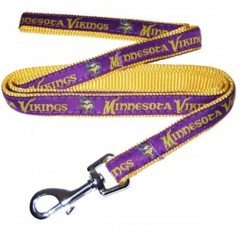 MINNESOTA VIKINGS DOG LEASH – RIBBON, NFL Leashes - Bones Bizzness