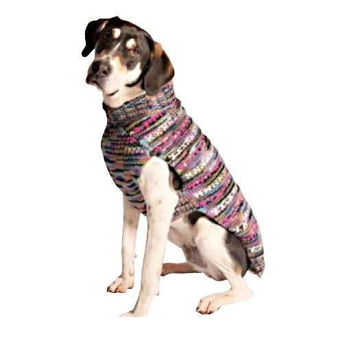 PURPLE WOODSTOCK CABLE KNIT DOG SWEATER - Bones Bizzness