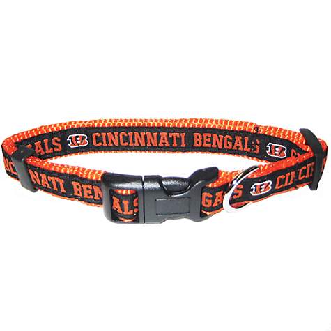 CINCINNATI BENGALS DOG COLLAR – RIBBON, NFL Collars - Bones Bizzness