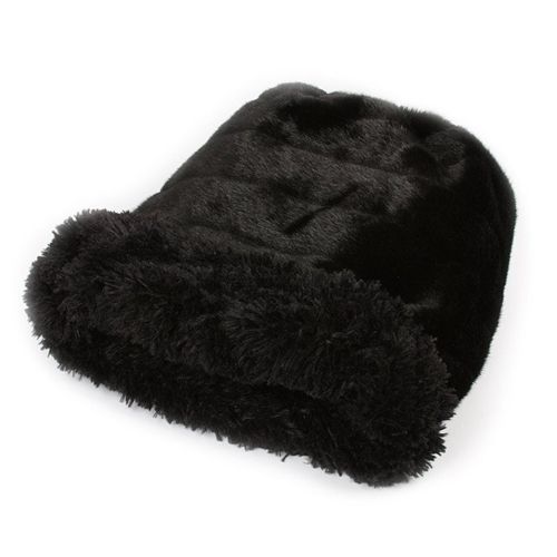 CUDDLE CUP DOG BED - BLACK SHAG, Beds - Bones Bizzness