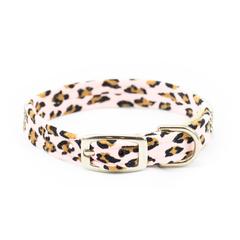PINK CHEETAH COUTURE DOG COLLAR, Collars - Bones Bizzness