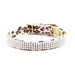 PINK CHEETAH COUTURE GILTMORE 2, 3 & 4 ROW DOG COLLAR, Collars - Bones Bizzness