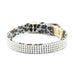 PLATINUM CHEETAH COUTURE GILTMORE 2, 3 & 4 ROW DOG COLLAR, Collars - Bones Bizzness