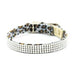 PLATINUM CHEETAH COUTURE GILTMORE 2, 3 & 4 ROW DOG COLLAR, Collars - Bones Bizzness