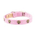 EMBROIDERED PAW DOG COLLAR - (42 COLORS), Collars - Bones Bizzness