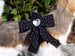 STARDUST TAIL-BOW STEP-IN SWAROVSKI CRYSTAL DOG HARNESS  - BLACK, Harness - Bones Bizzness