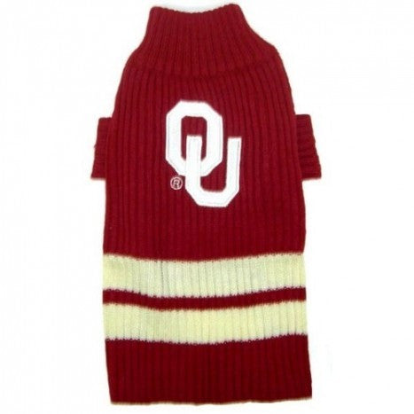 OKLAHOMA SOONERS DOG SWEATER, NCAA - Bones Bizzness