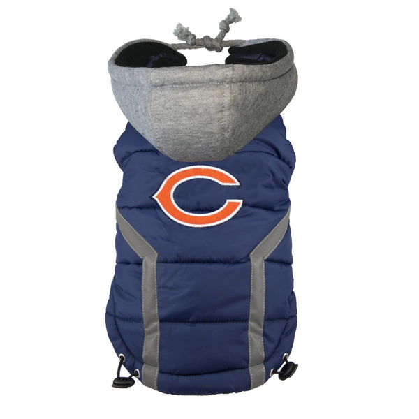 CHICAGO BEARS NFL DOG PUFFER VEST, NFL COATS - Bones Bizzness