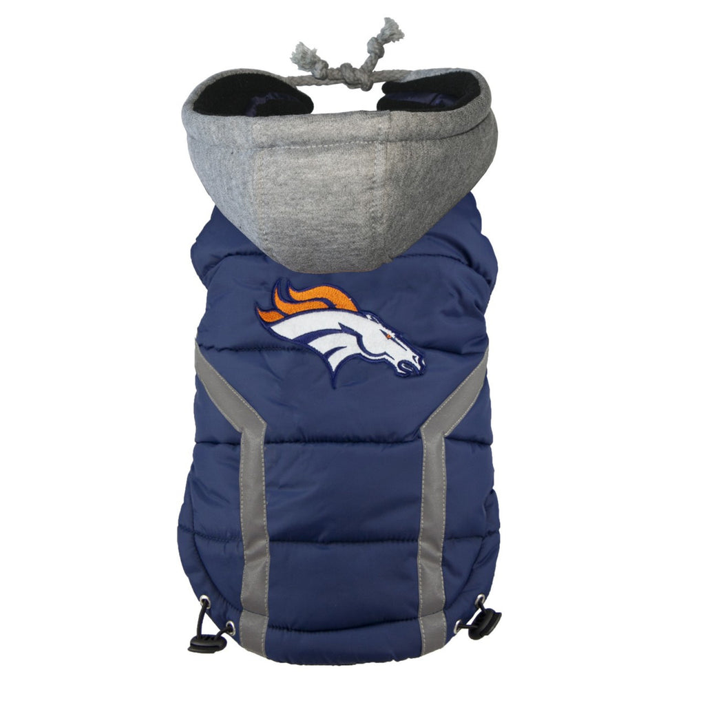 DENVER BRONCOS NFL DOG PUFFER VEST, NFL COATS - Bones Bizzness