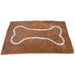 SOGGY DOGGY DOG DOORMAT CARMEL W/ OATMEAL BONE, Rugs - Bones Bizzness