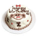 SOCK MONKEY PERSONALIZED ORGANIC DOG CAKES