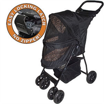 HAPPY TRAILS NO ZIP LITE DOG STROLLER JAGUAR, STROLLERS - Bones Bizzness