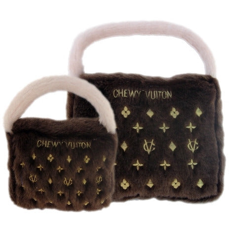 CHEWY VUITON PURSE DOG TOY, Toys - Bones Bizzness