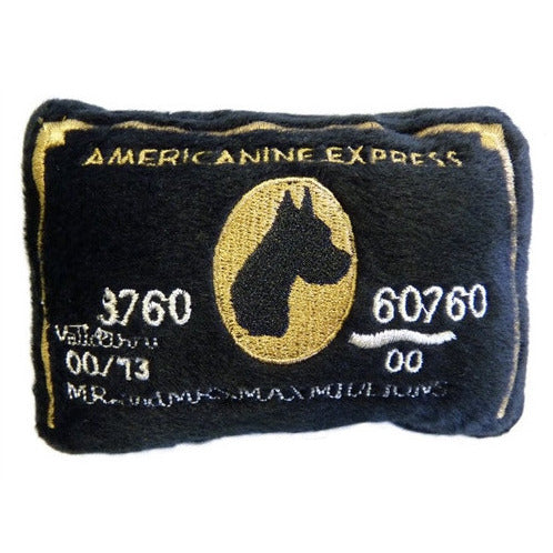 AMERICANINE EXPRESS BLACK CARD DOG TOY, Toys - Bones Bizzness