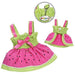 JUICY WATERMELON DOG DRESS W/ D RING, DRESS - Bones Bizzness