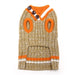 CITY V-NECK DOG SWEATER BEIGE, Sweaters - Bones Bizzness