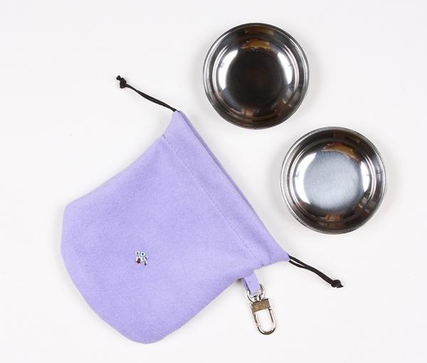 FRENCH LAVENDER TRAVEL POUCH, Travel Bowls - Bones Bizzness