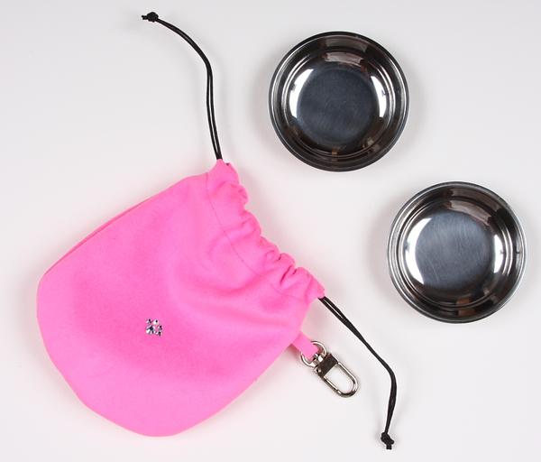 PERFECT PINK TRAVEL POUCH, Travel Bowls - Bones Bizzness