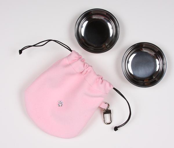 PUPPY PINK TRAVEL POUCH, Travel Bowls - Bones Bizzness