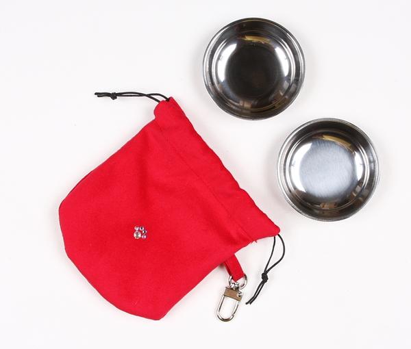 RED TRAVEL POUCH, Travel Bowls - Bones Bizzness