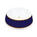 PORCELAIN DOG BOWL IN FRENCH NAVY, Bowls - Bones Bizzness