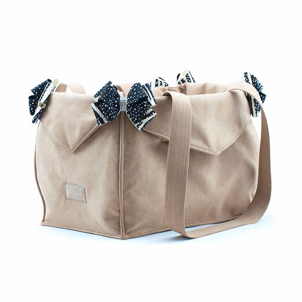 FAWN BLACK ZEBRA LUXURY PURSE CARRIER  - BY SUSAN LANCI, Carriers - Bones Bizzness