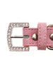 PINK DIAMANTE LEATHER & CHARM DOG COLLAR & LEASH SET, Collars - Bones Bizzness