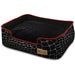 KALAHARI BLACK GIRAFFE/SANGRIA LOUNGE DOG BED, Beds - Bones Bizzness