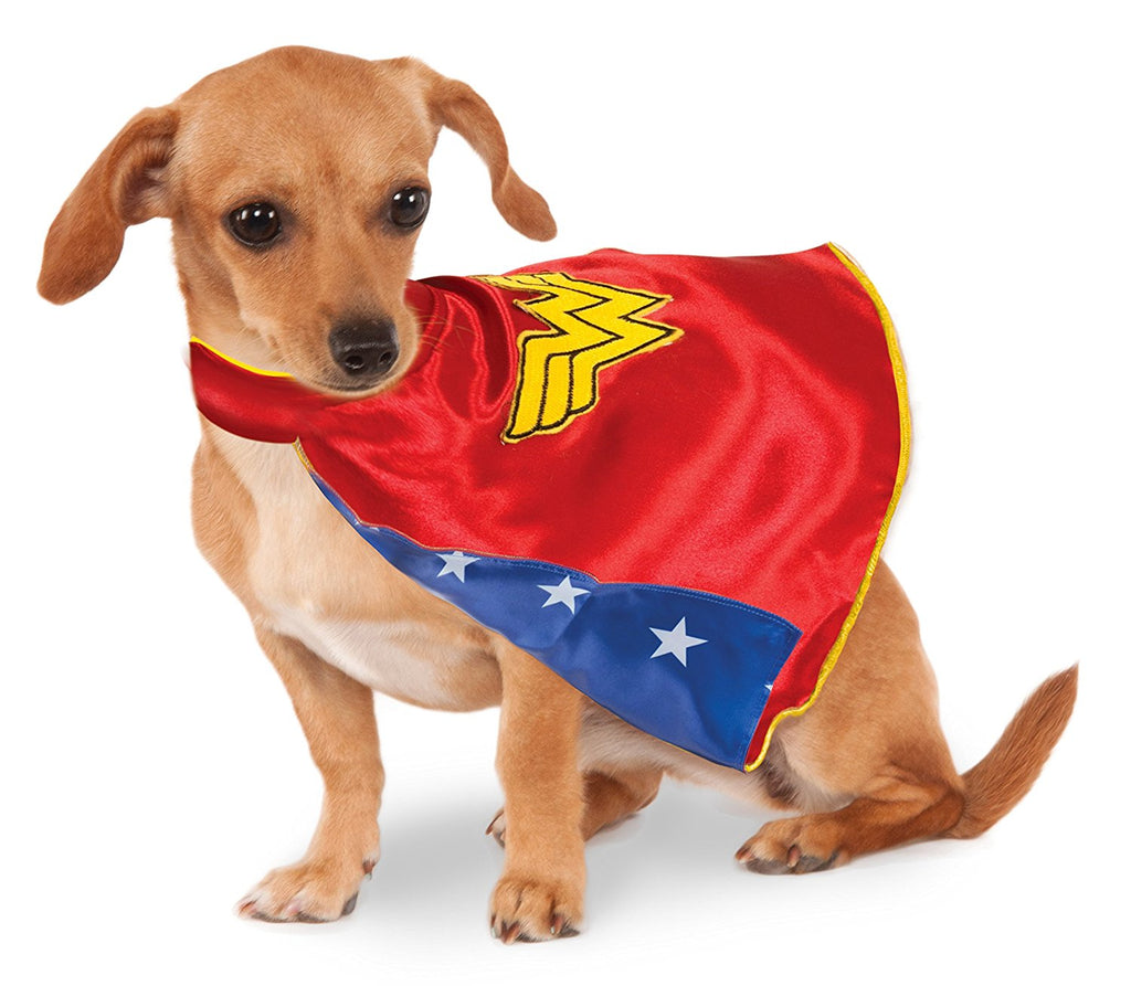 WONDER WOMAN CAPE DOG COSTUME, Costume - Bones Bizzness