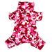 PINK CAMOUFLAGE FLEECE TURTLENECK DOG PAJAMAS, PAJAMAS - Bones Bizzness