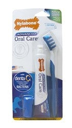 NYLABONE ADVANCED ORAL CARE NATURAL DOG DENTAL KIT SMALL DOG