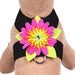 ISLAND FLOWER TINKIE DOG HARNESS - 12 COLORS, Harness - Bones Bizzness