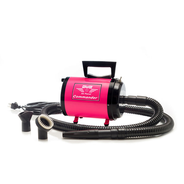 AIR FORCE COMMANDER TWO SPEED SERIES PINK 4.0 HP MOTOR DOG DRYER, Groom - Bones Bizzness