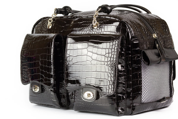 CROC ALEX BLACK DOG CARRIER