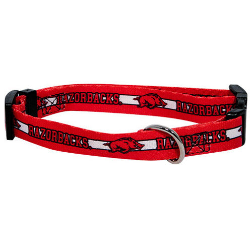 ARKANSAS RAZORBACKS DOG COLLAR, NCAA - Bones Bizzness