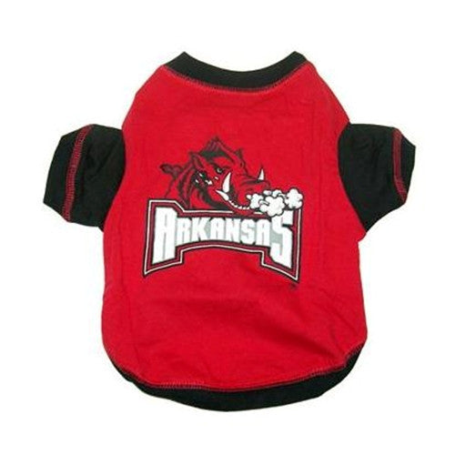 ARKANSAS RAZORBACKS DOG TEE SHIRT, NCAA - Bones Bizzness