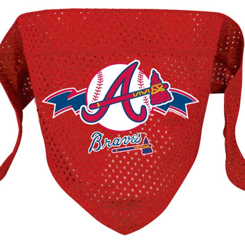 ATLANTA BRAVES DOG BANDANA, MLB - Bones Bizzness