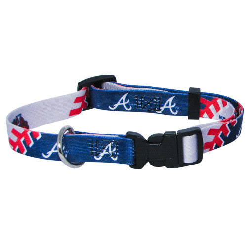 ATLANTA BRAVES DOG COLLAR, MLB - Bones Bizzness