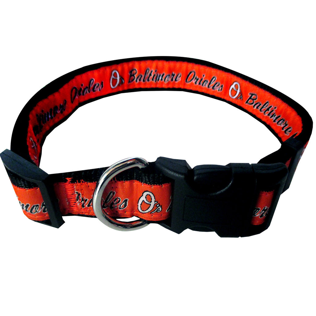 BALTIMORE ORIOLES DOG COLLAR – RIBBON, MLB - Bones Bizzness