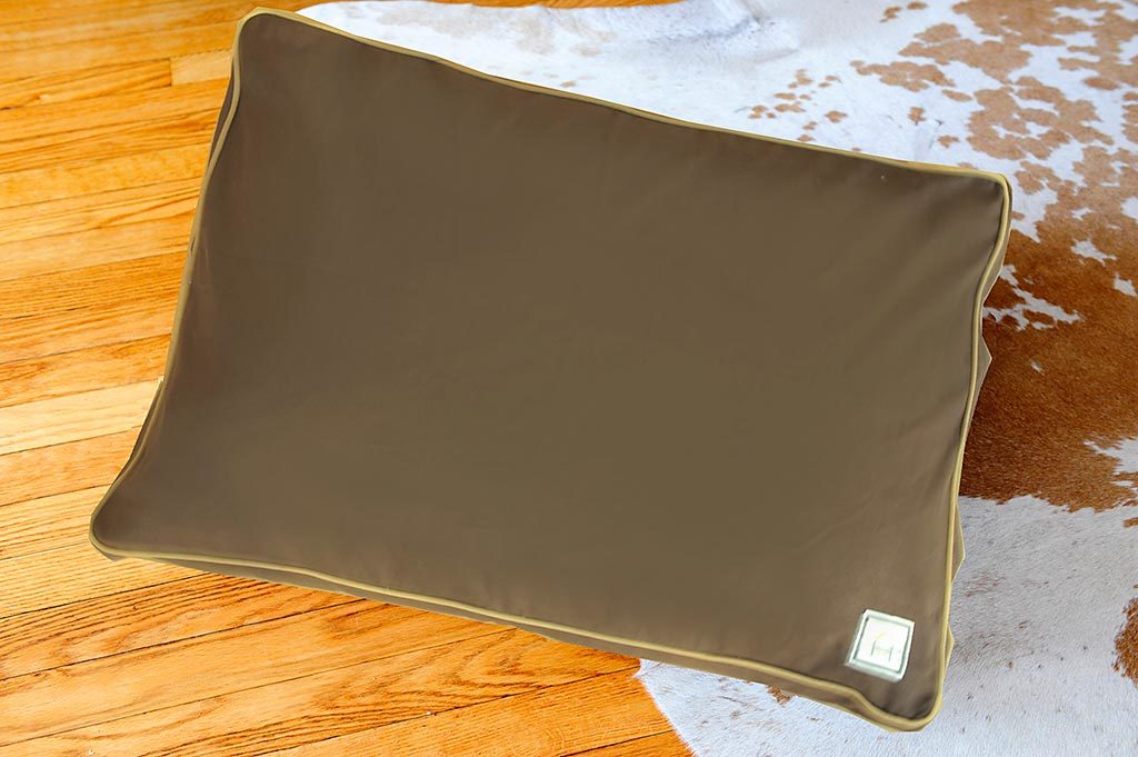 TEAK BROWN DOG BED, Crate Cover - Bones Bizzness