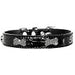 FAUX CROC CRYSTAL BONE DOG COLLAR