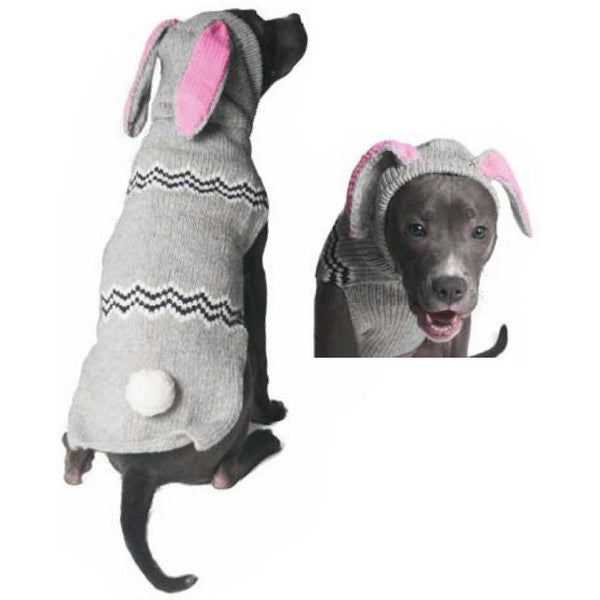 BUNNY HOODIE DOG SWEATER BY CHILLY DOG - Bones Bizzness