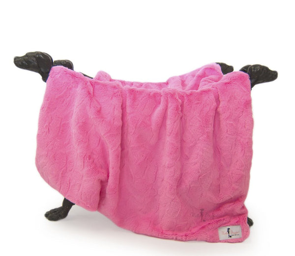 FUSCHIA PINK BELLA DOG BLANKET, Blankets - Bones Bizzness