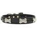 FAUX CROC CRYSTAL BONE DOG COLLAR - Bones Bizzness