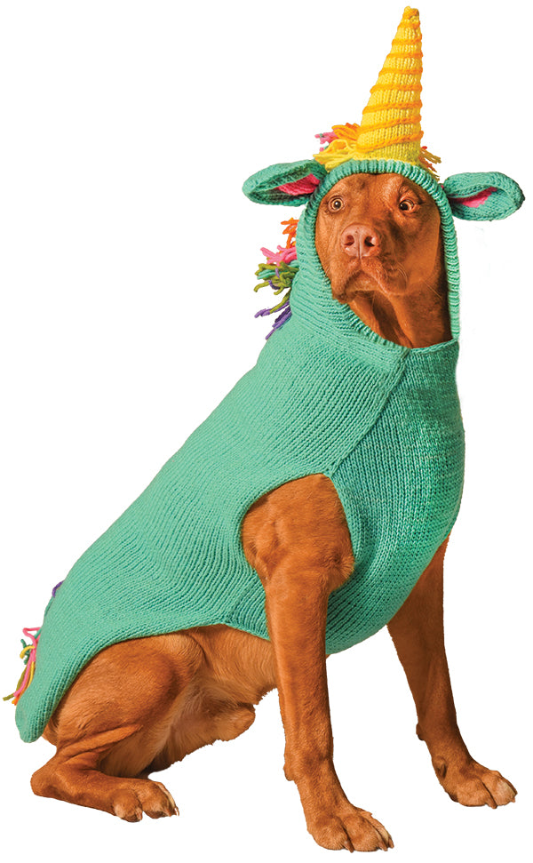 Unicorn Dog Sweater, Sweaters - Bones Bizzness