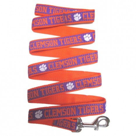 CLEMSON TIGERS DOG LEASH- RIBBON, NCAA - Bones Bizzness