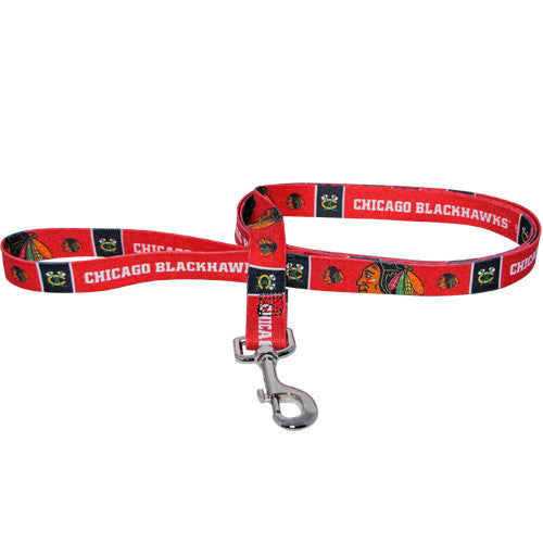 CHICAGO BLACKHAWKS DOG LEASH, NHL - Bones Bizzness