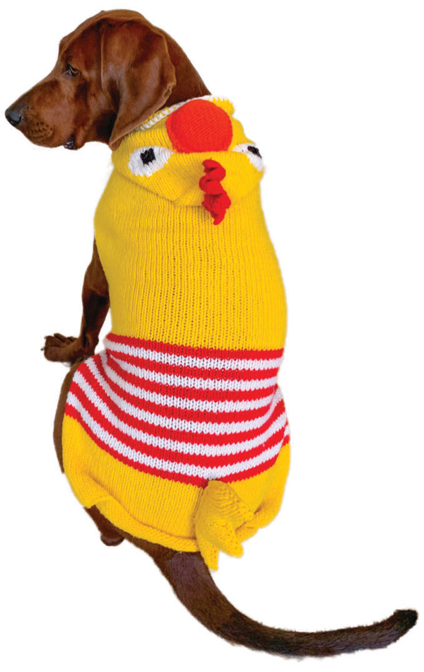 CHICKEN HOODIE WOOL DOG SWEATER