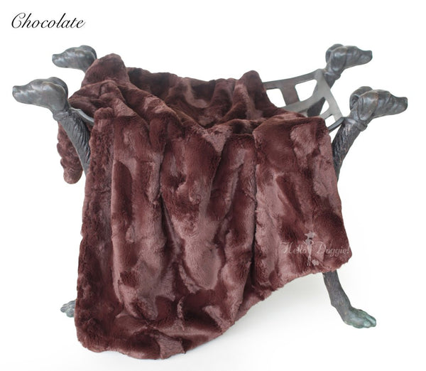 CHOCOLATE LUXE DOG BLANKET, Blankets - Bones Bizzness